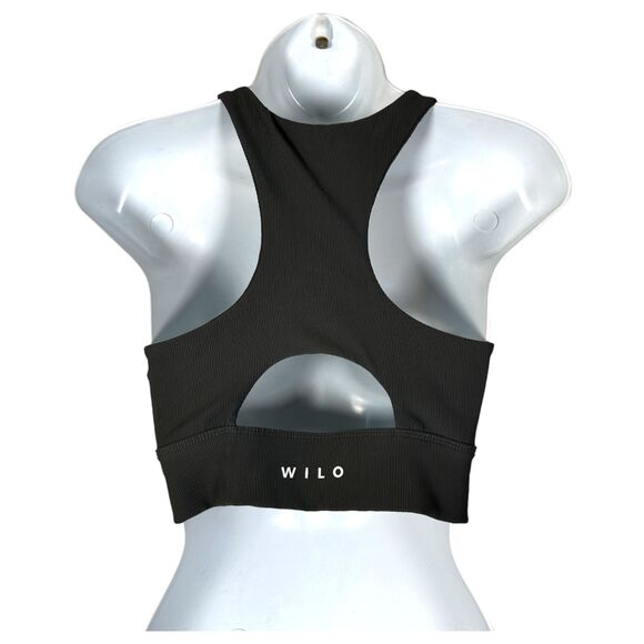 Wilo Charcoal Grey Racerback Long Line Sports Bra Size Small - Picture 2 of 5